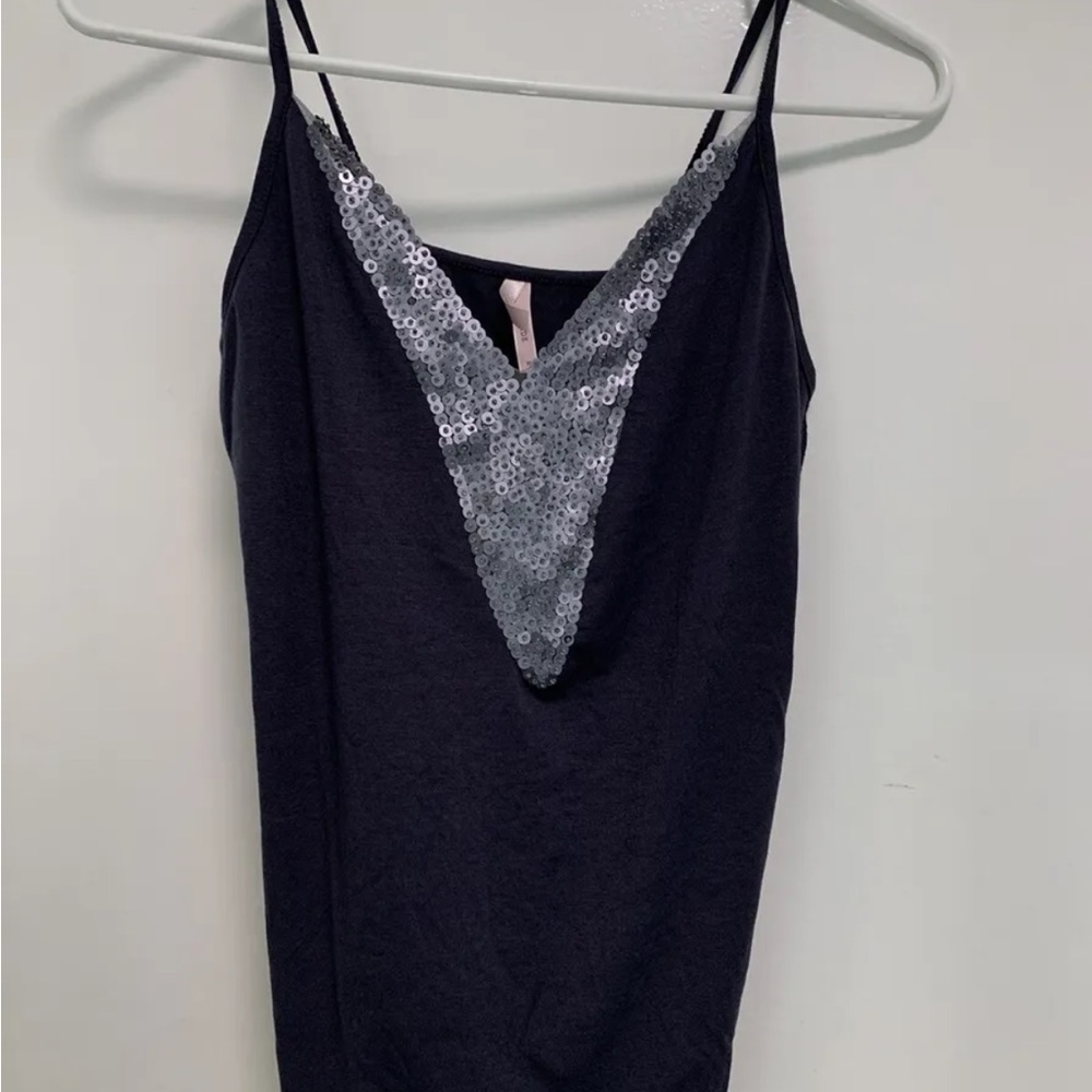Sparkle & Fade Grey Strappy Tank.